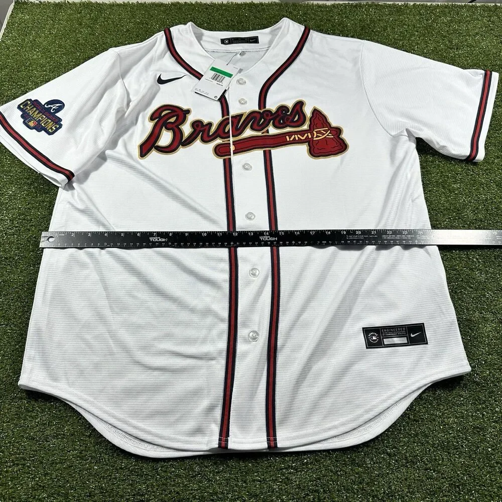 Nike Atlanta Braves Ozzie Albies 2021 World Series Jersey Men’s Sz XL